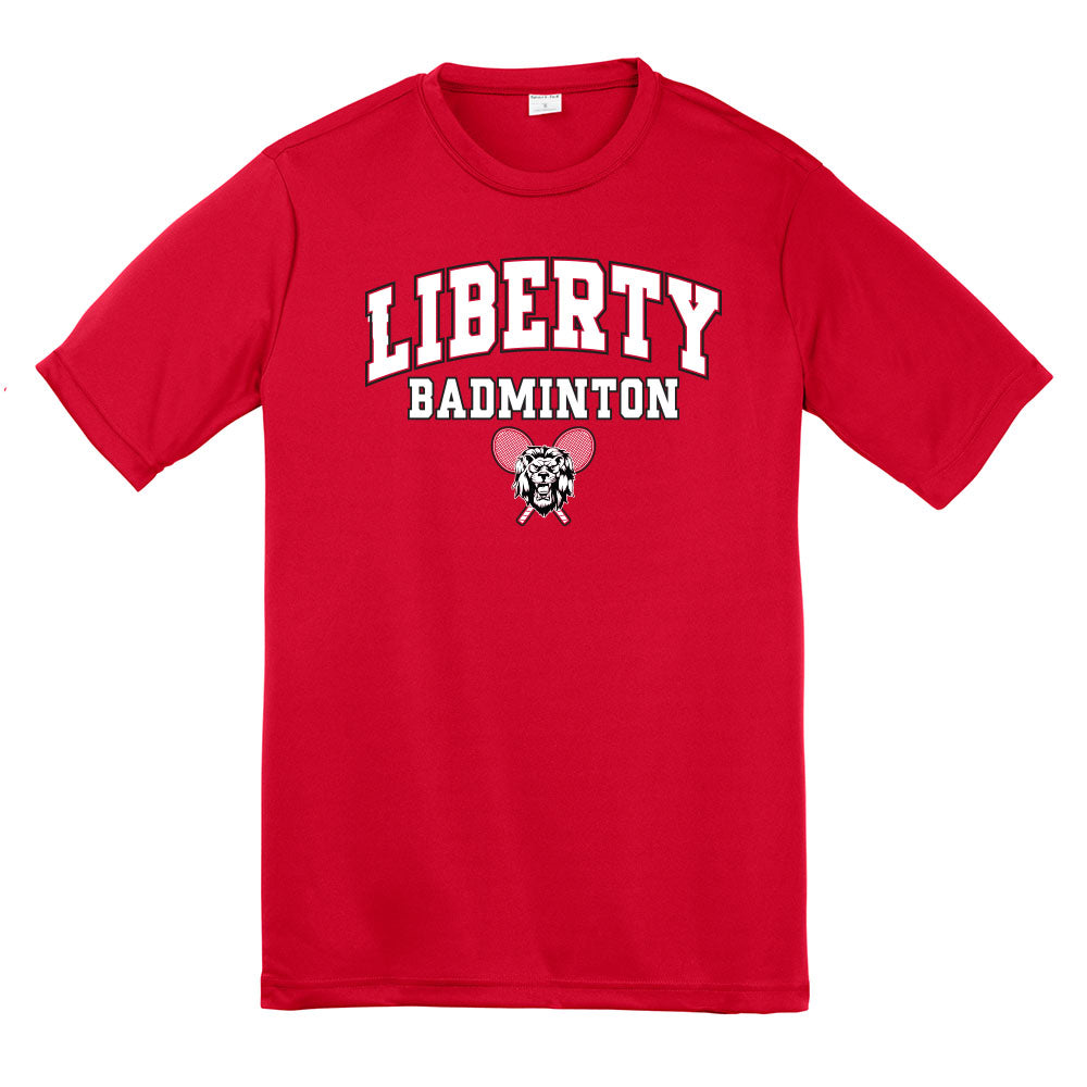 Liberty Badminton Racket Dri Fit Tee