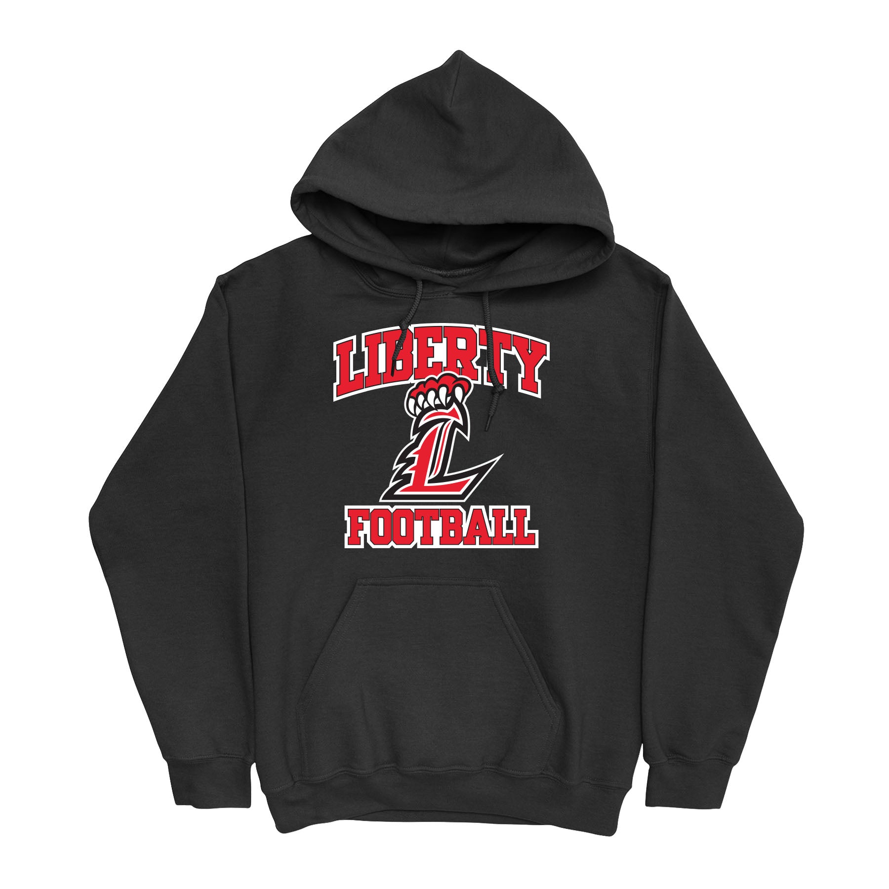 Liberty Football Curved Hoodie