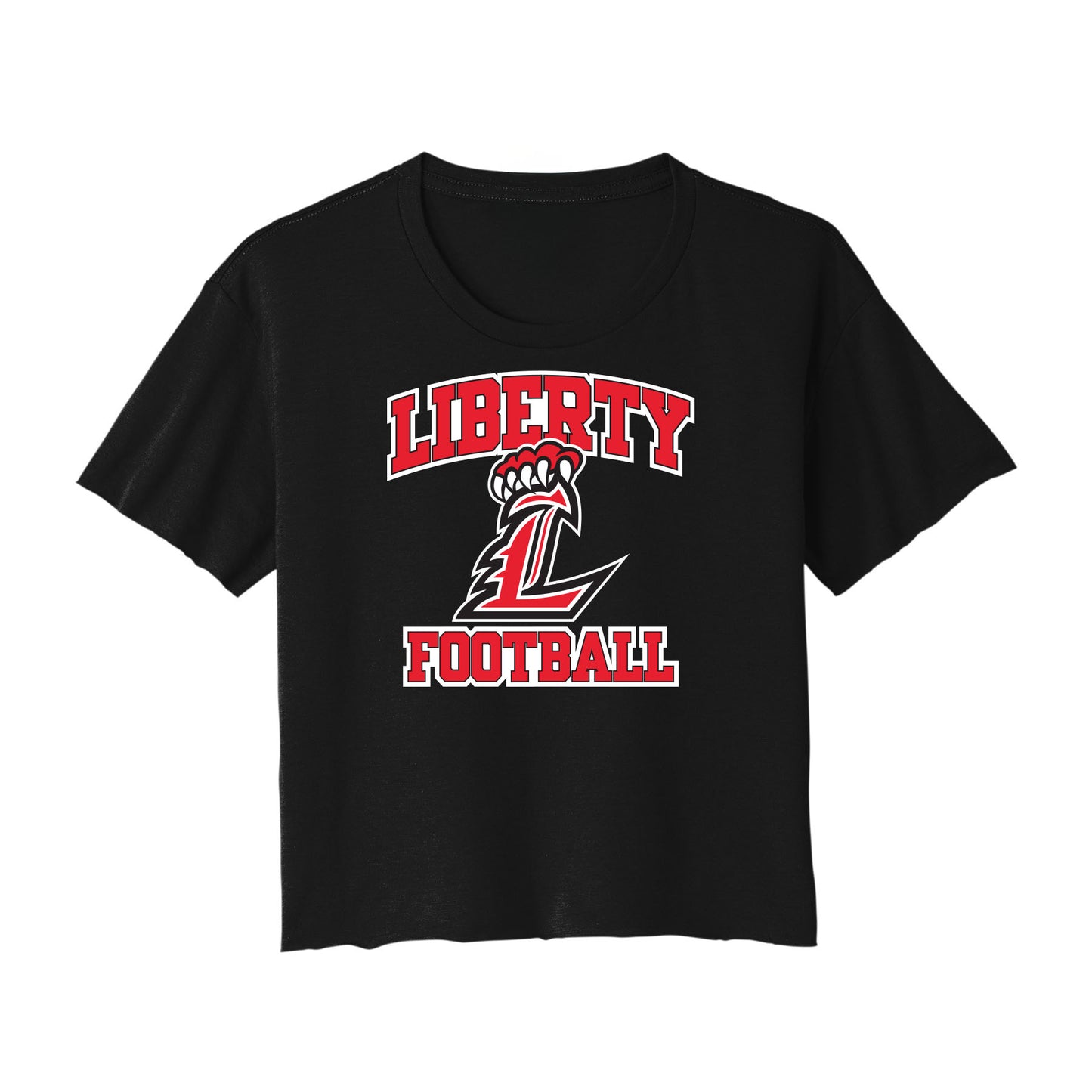 Liberty Football Curved Cropped Tee