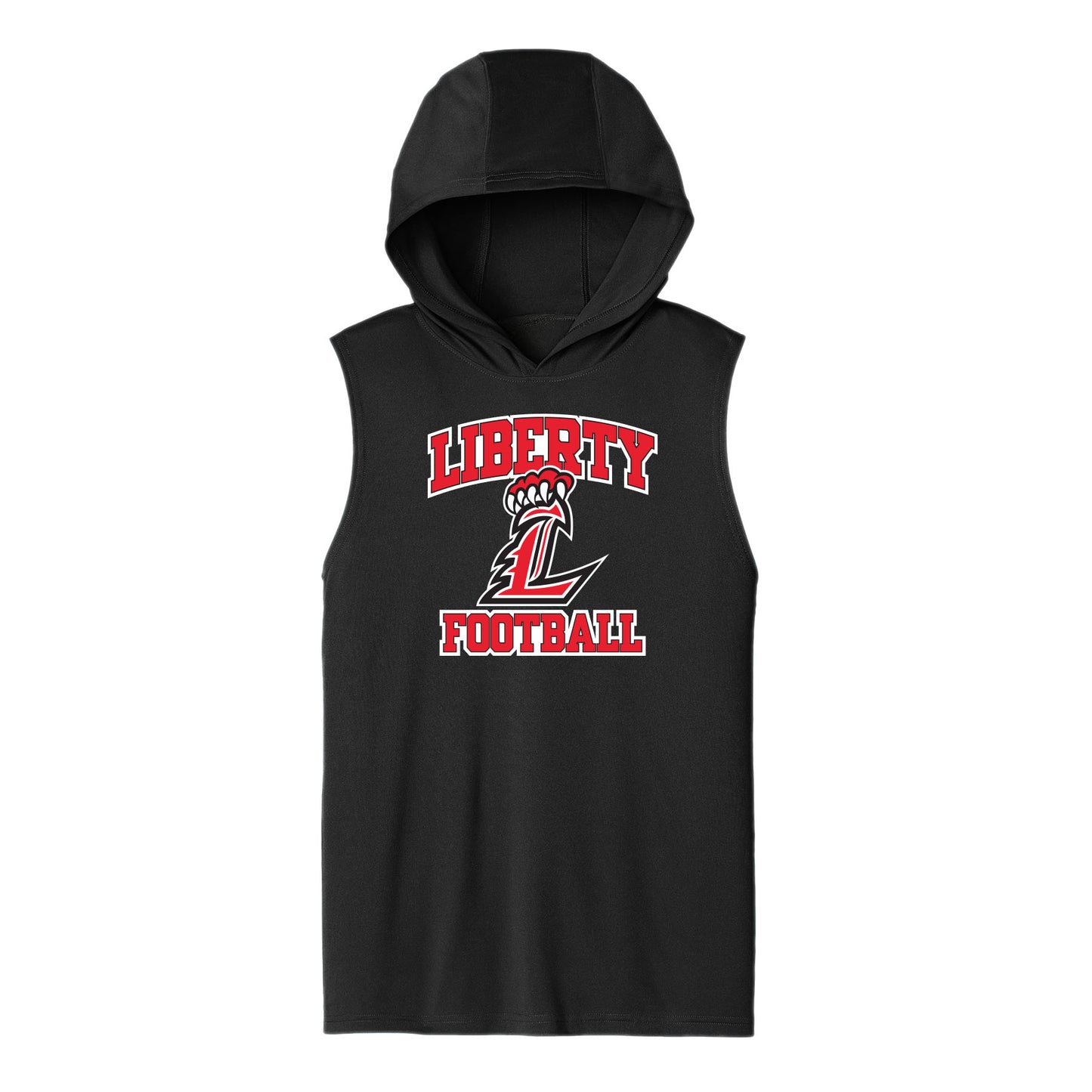 Liberty Football Curved Unisex Hooded Sleeveless Tee
