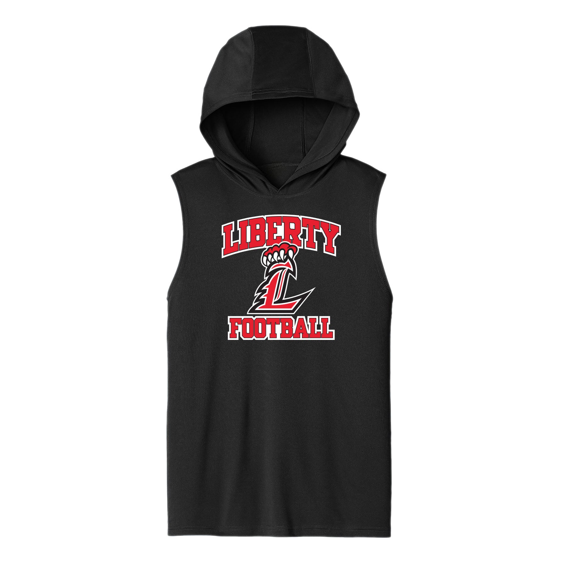 Liberty Football Curved Unisex Hooded Sleeveless Tee