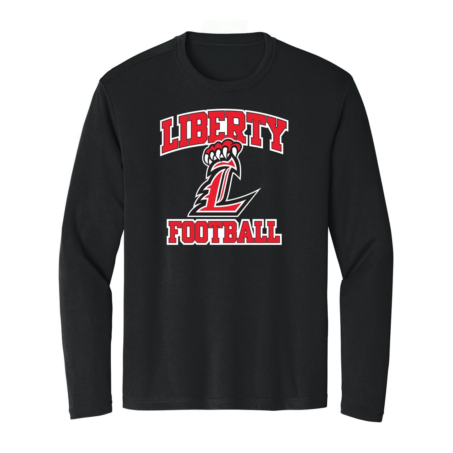 Liberty Football Curved Unisex Long Sleeve Tee
