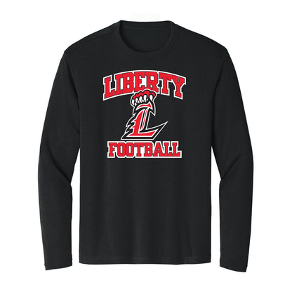 Liberty Football Curved Unisex Long Sleeve Tee