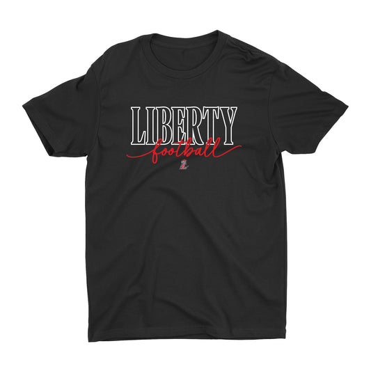 Liberty Football Script Unisex Tee