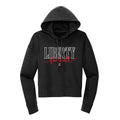 Liberty Football Script Cropped Hoodie