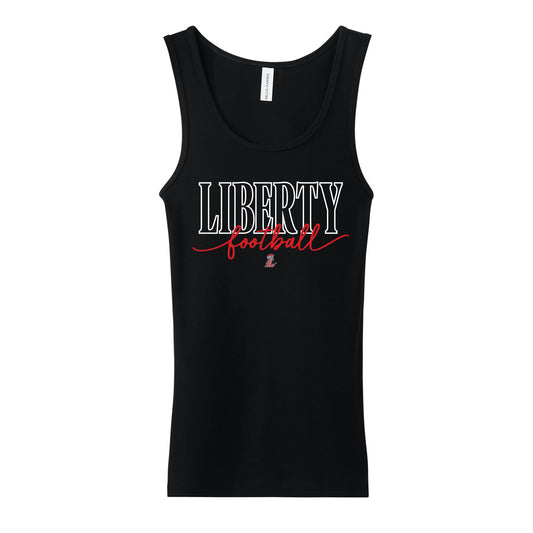 Liberty Football Script Women's Tank Top