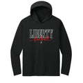 Liberty Football Script Performance Hooded Long Sleeve Tee