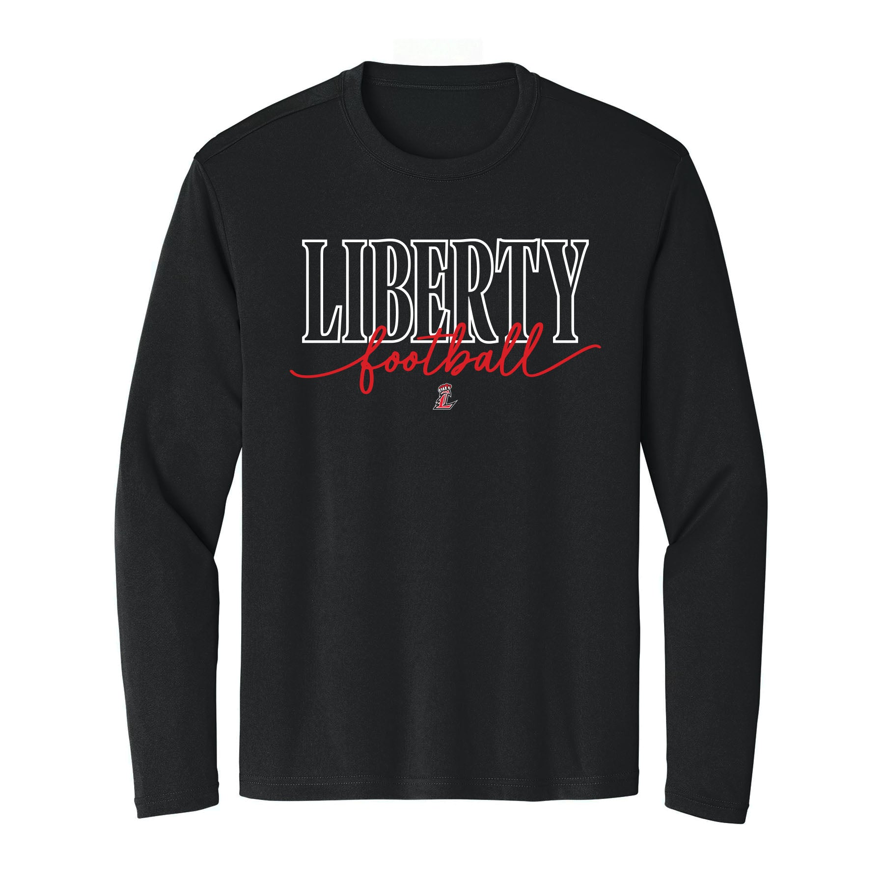 Liberty Football Script Unisex Long Sleeve Tee