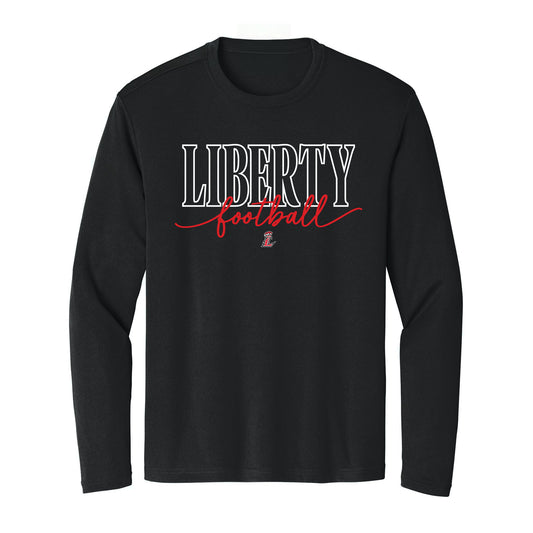 Liberty Football Script Unisex Long Sleeve Tee