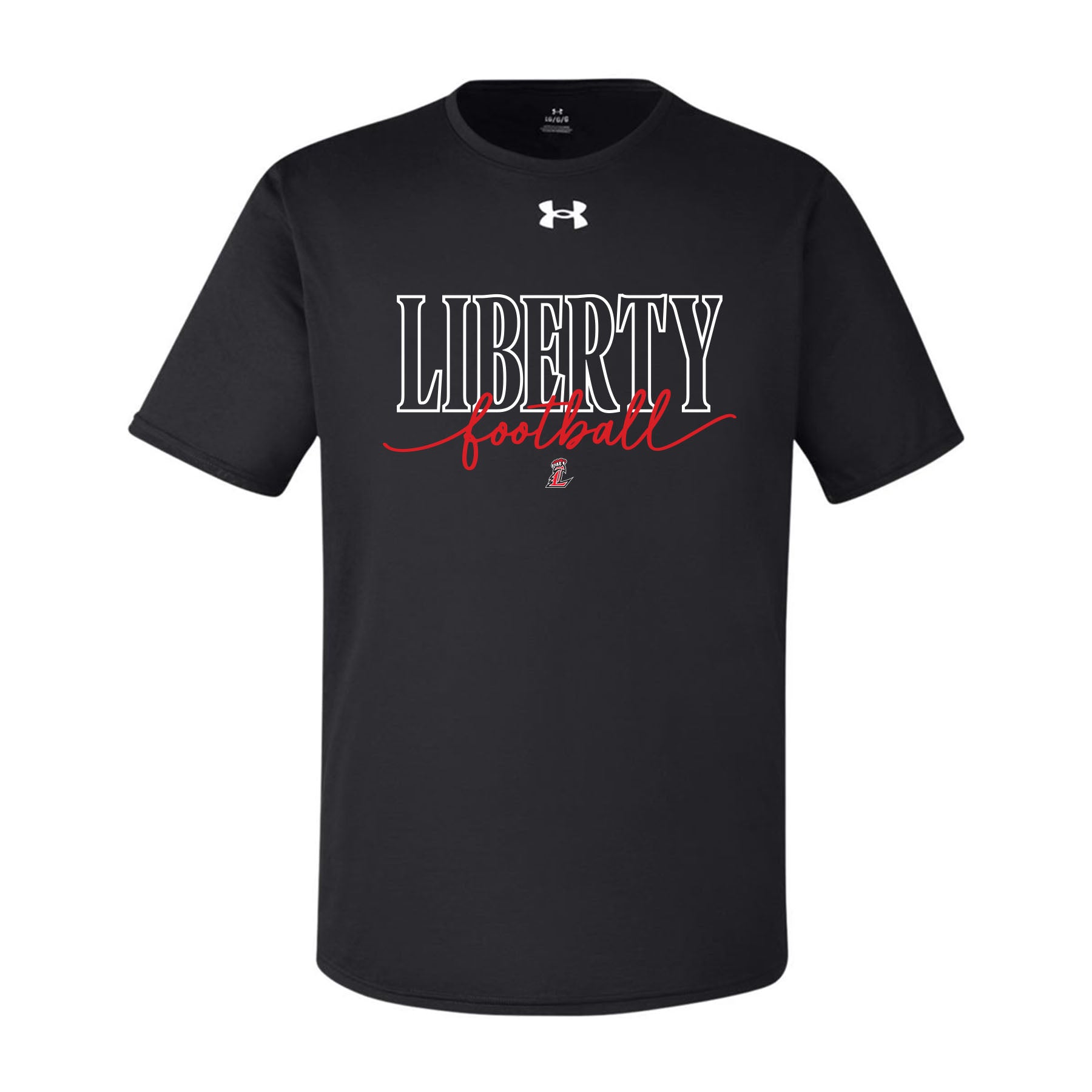 Liberty Football Script Unisex Under Armour Tee