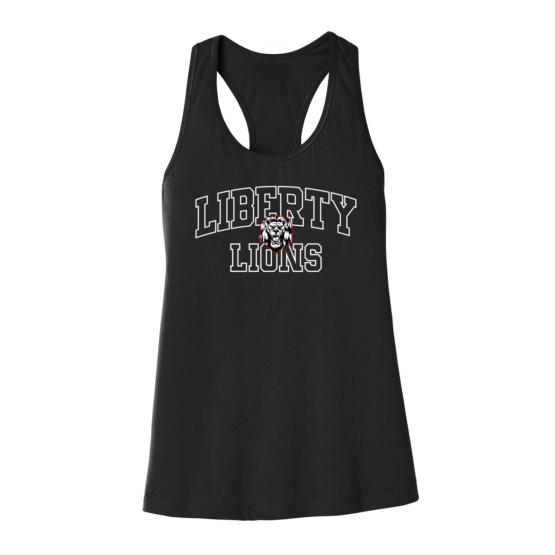 Liberty Lions Outline Women's Racerback Tank