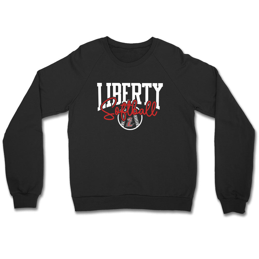 Liberty Softball Script Crewneck Sweatshirt