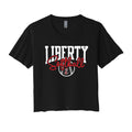Liberty Softball Script Cropped Tee