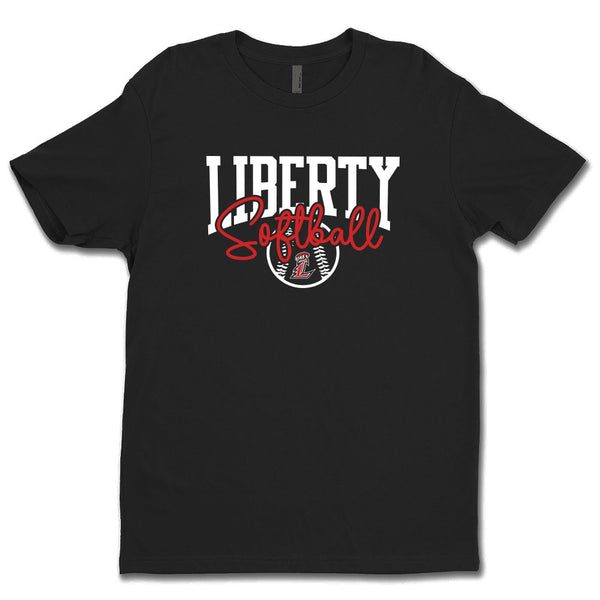 Liberty Softball Script Unisex Tee