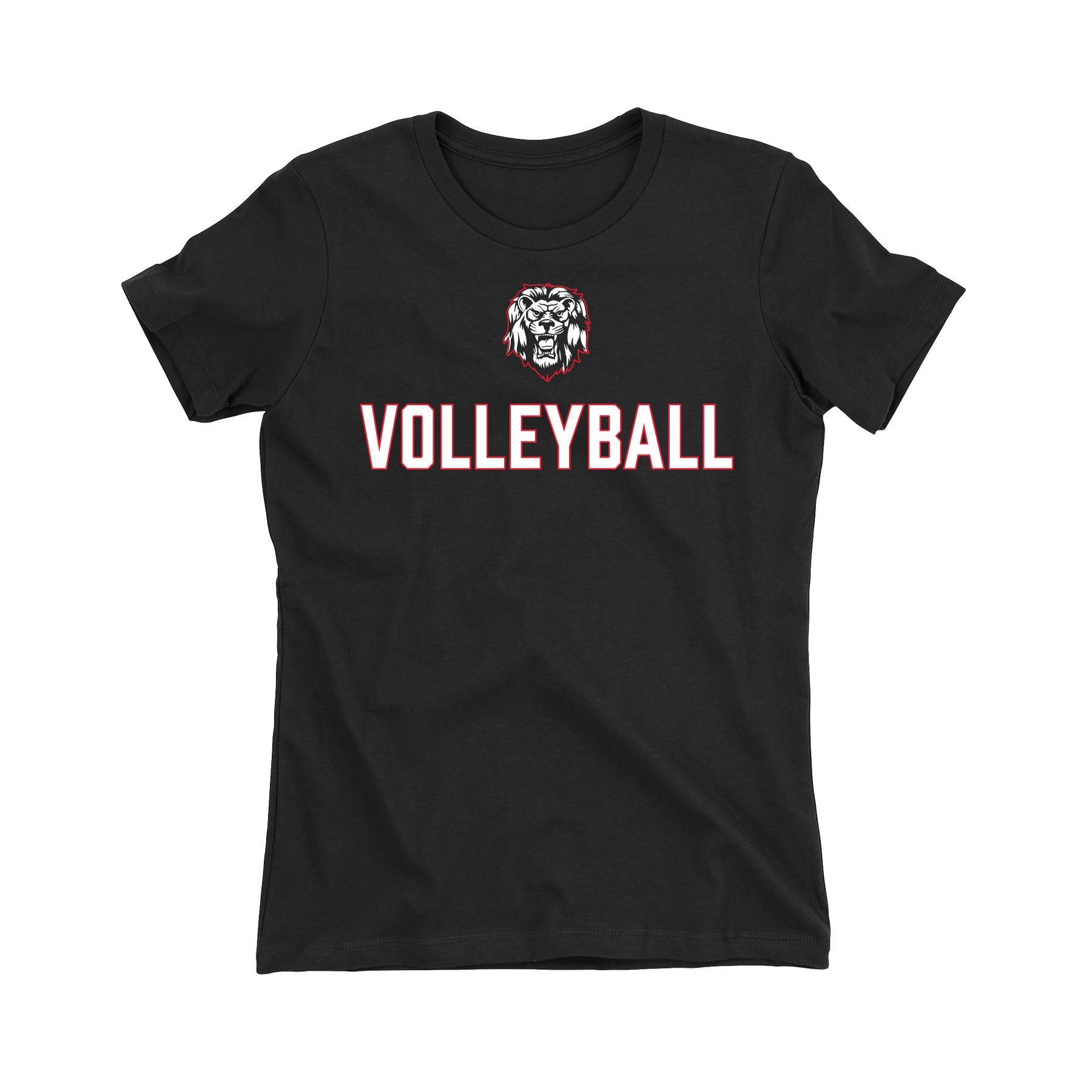 Volleyball Lion Women's Fitted Tee