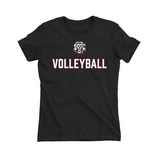 Volleyball Lion Women's Fitted Tee