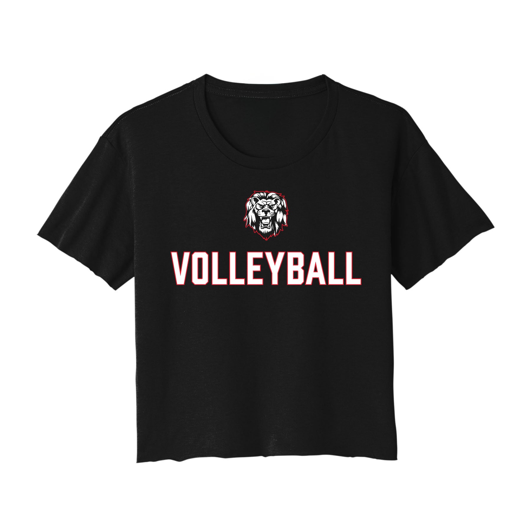 Volleyball Lion Cropped Tee