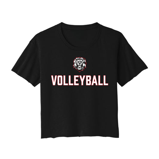 Volleyball Lion Cropped Tee