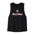Volleyball Lion Cropped Racerback Tank
