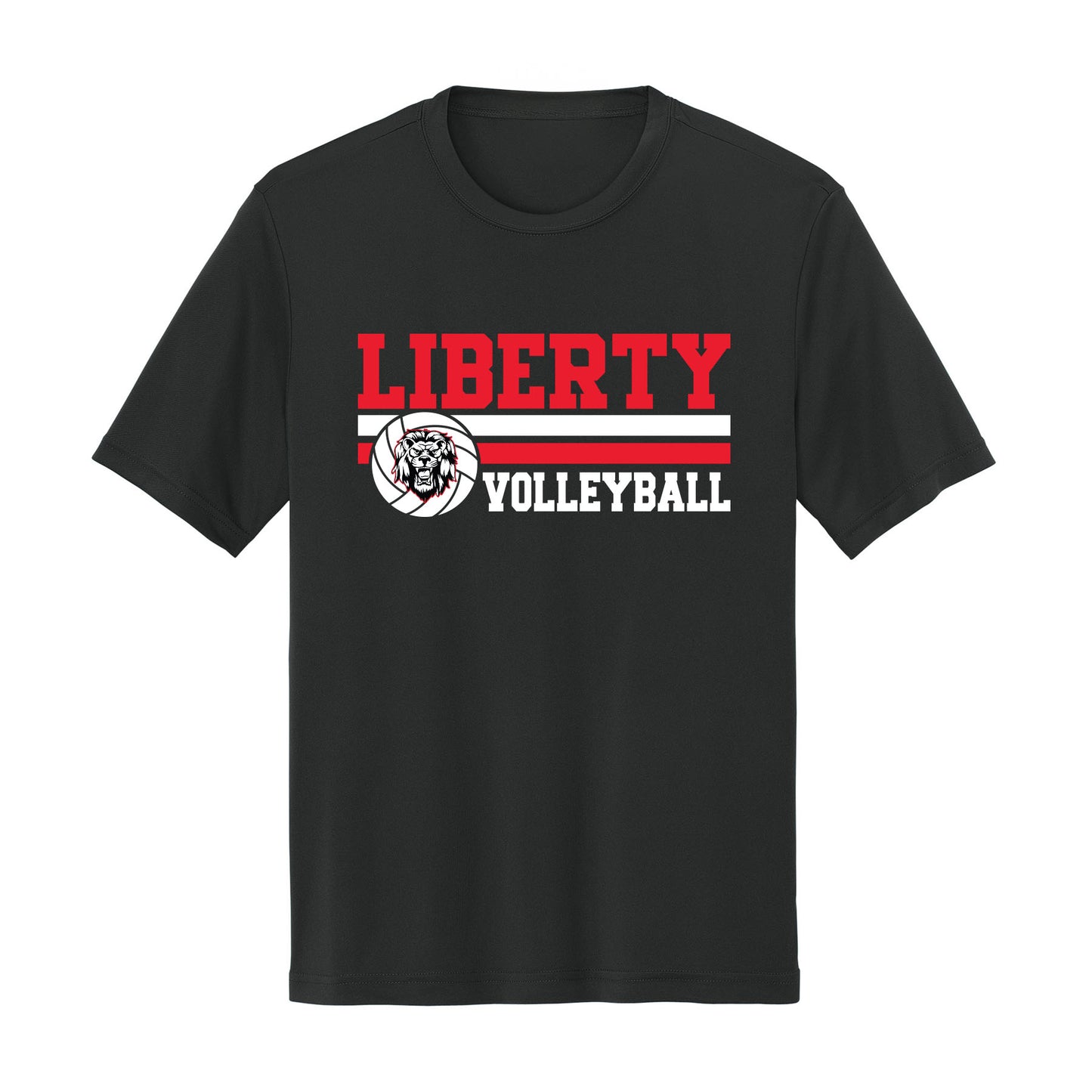 Liberty Lions Volleyball Unisex Dri Fit Tee