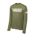 Liberty Football Military Green Unisex Long Sleeve Tee