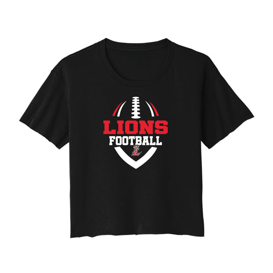 Lions L Football Cropped Tee