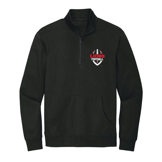 Lions L Football 1/4 Zip Fleece