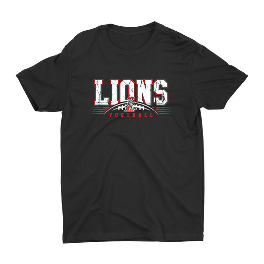 Lions Distressed Football Unisex Tee
