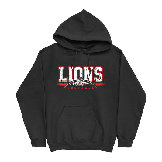 Lions Distressed Football Hoodie