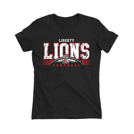 Liberty Lions Distressed Women's Fitted Tee