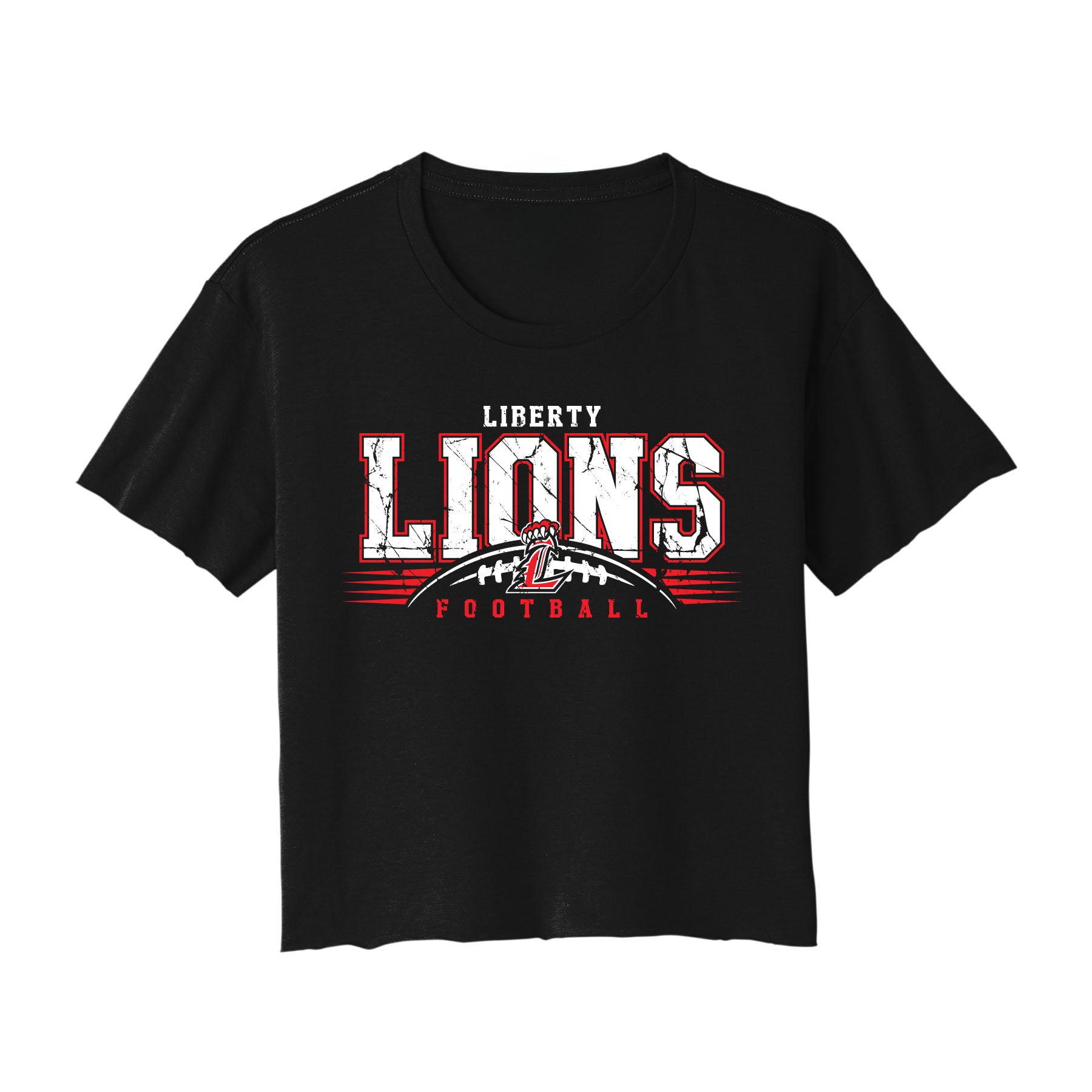 Liberty Lions Distressed Cropped Tee