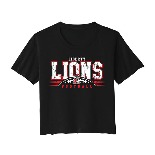 Liberty Lions Distressed Cropped Tee
