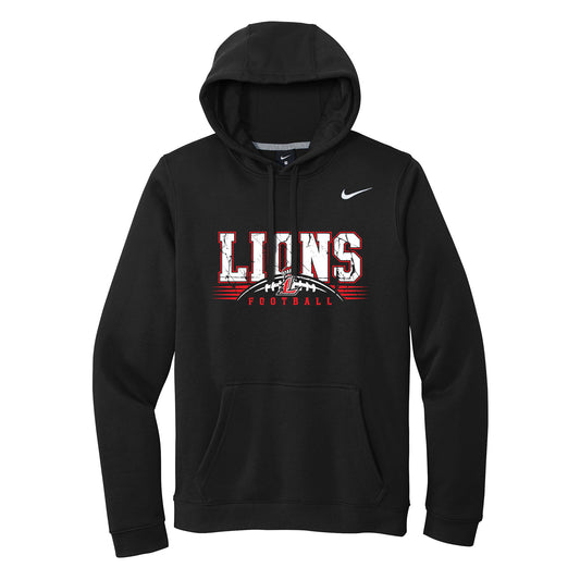 Lions Distressed Football Nike Hoodie