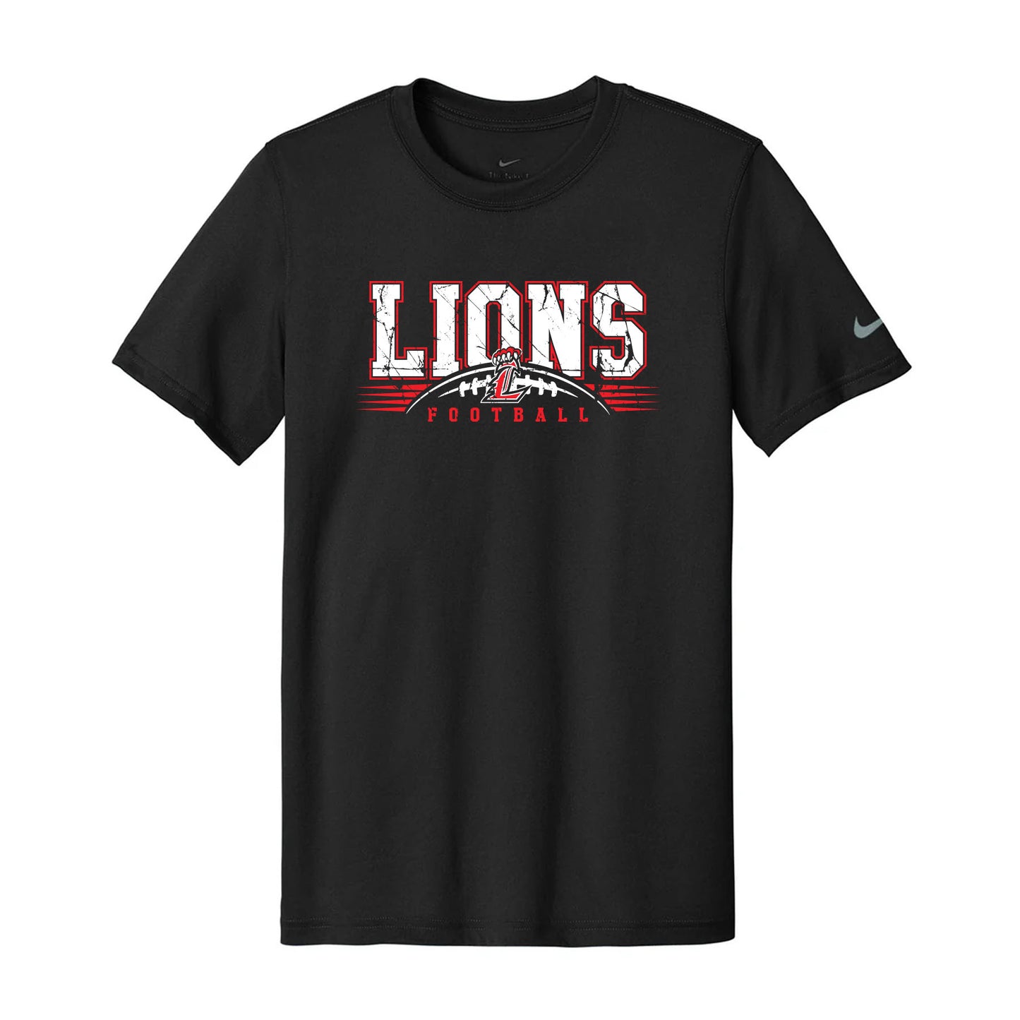 Lions Distressed Football Unisex Nike Dri-Fit Tee