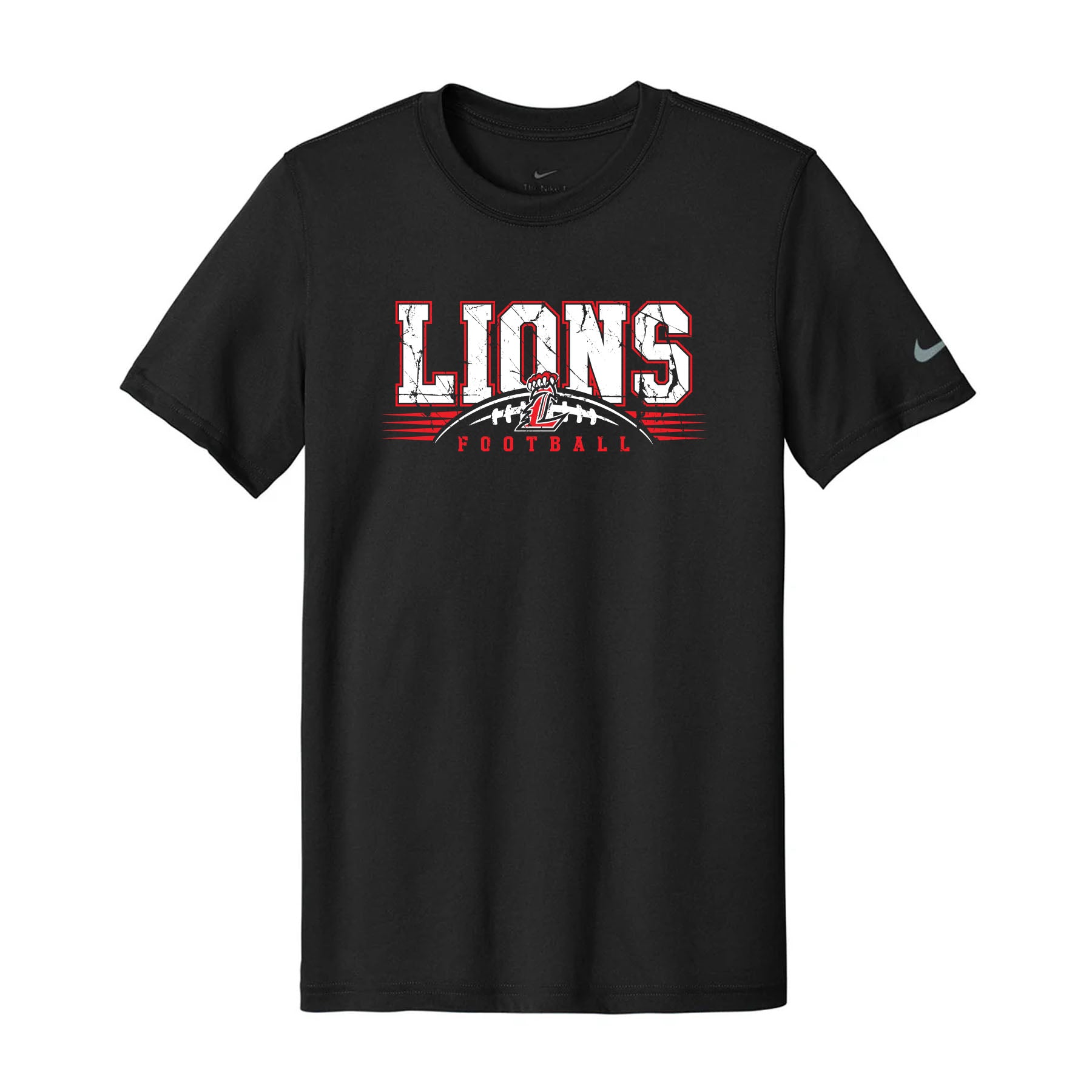 Lions Distressed Football Unisex Nike Dri-Fit Tee