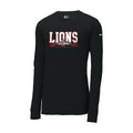 Lions Distressed Football Nike Long Sleeve Tee