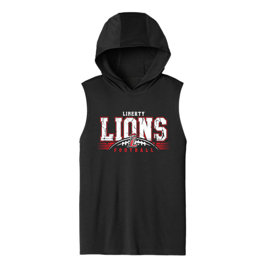 Liberty Lions Distressed Unisex Hooded Sleeveless Tee