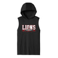 Lions Distressed Football Unisex Hooded Sleeveless Tee