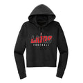 Lions Slash Football Cropped Hoodie