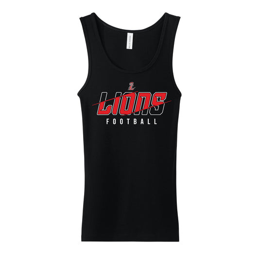 Lions Slash Football Women's Tank Top