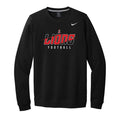 Lions Slash Football Nike Crewneck Sweatshirt