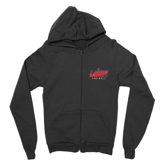 Lions Slash Football Full Zip Sweatshirt