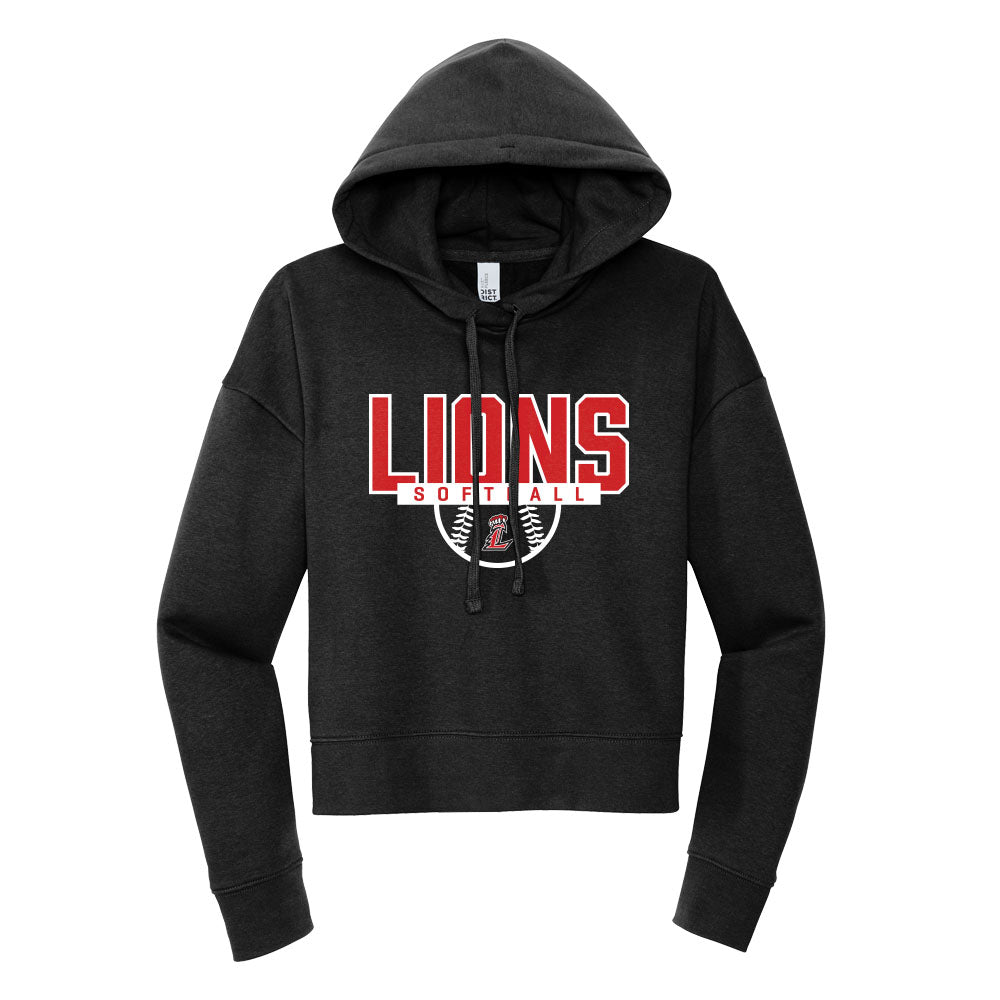 Lions Softball Cropped Hoodie