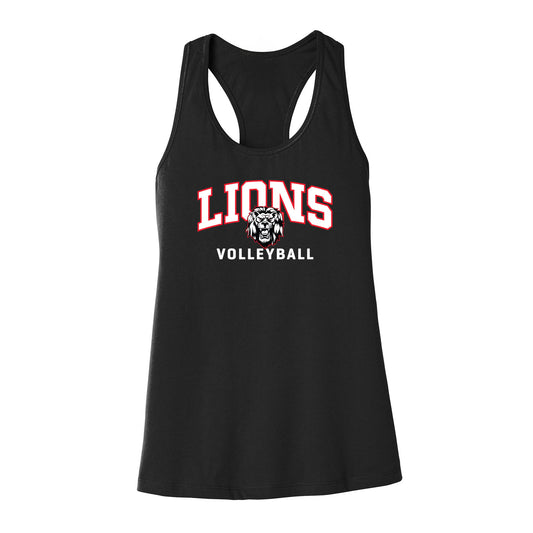Lions Volleyball Cropped Racerback Tank