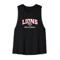 Lions Volleyball Cropped Racerback Tank