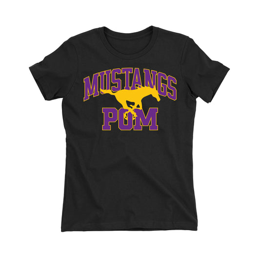 Mustangs Pom Women's Fit Tee