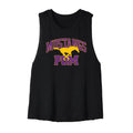 Mustangs Pom Cropped Racerback Tank