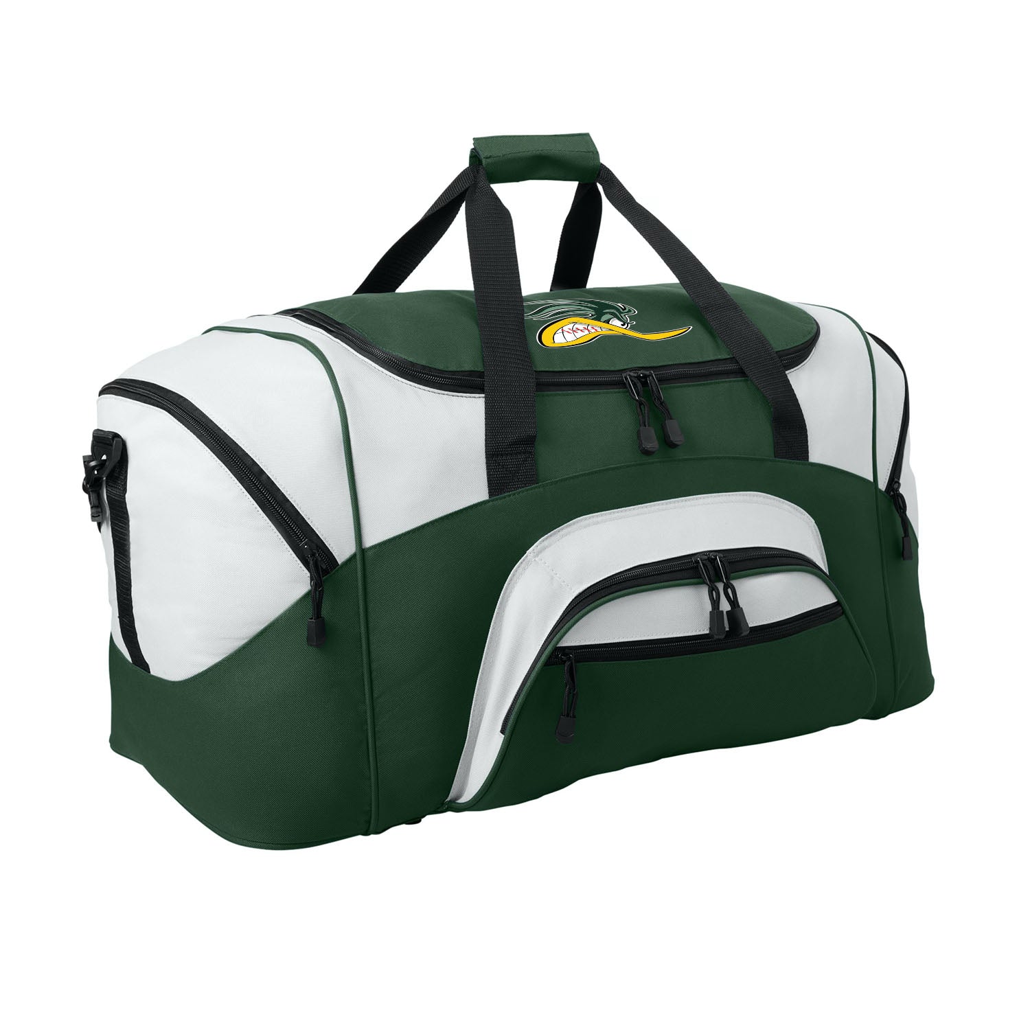 Peoria Baseball Mascot Colorblock Sports Duffel