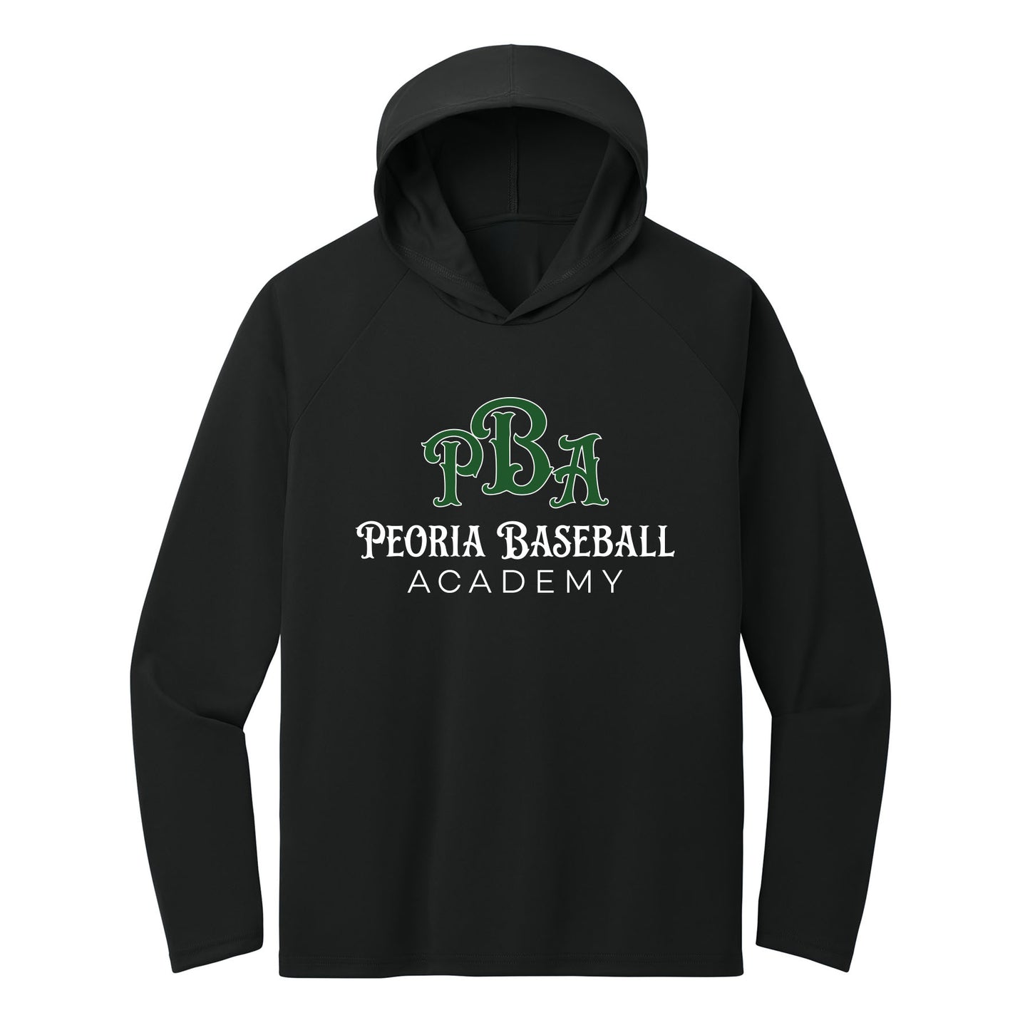 Peoria Baseball Academy Performance Hooded Long Sleeve Tee