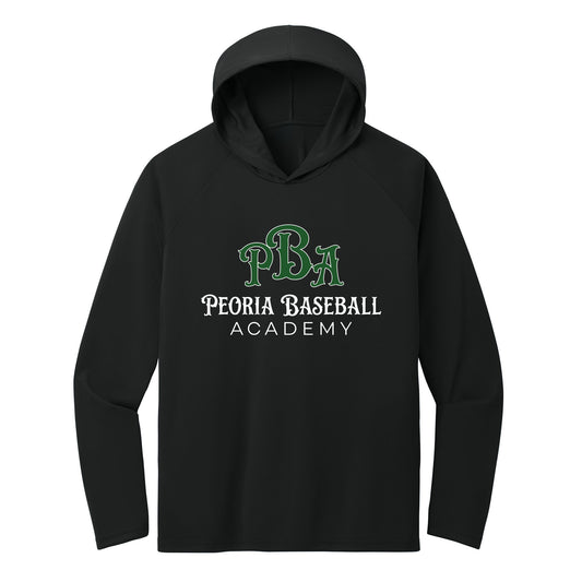 Peoria Baseball Academy Performance Hooded Long Sleeve Tee